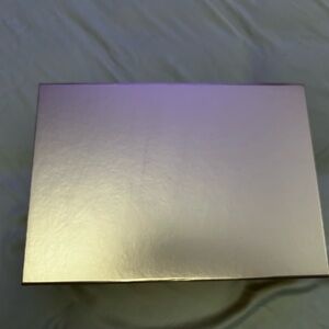 Magnetic Close Rose Pink Gold Gift Box with ribbons, and note card
